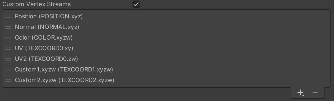 Custom Vertex Streams
