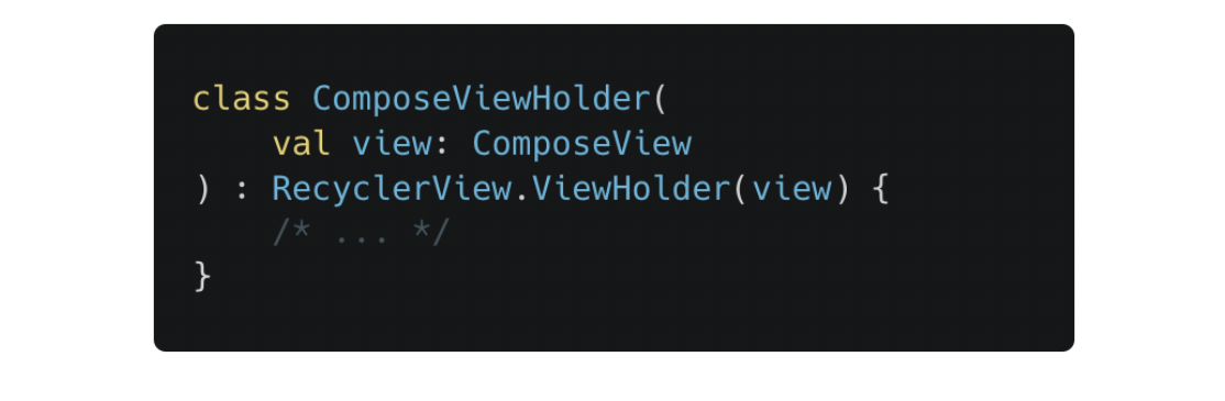 Jetpack Composeを使ったViewHolderのコード例
