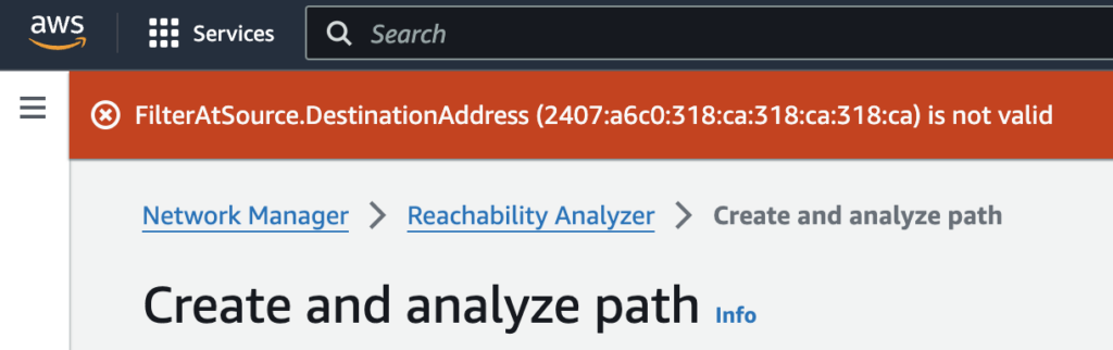 reachability analyzer