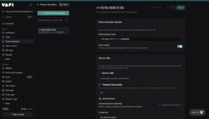 vapi twilio link setting