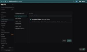 vapi phone number select form