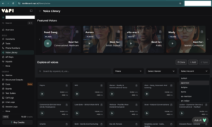 vapi voice library page