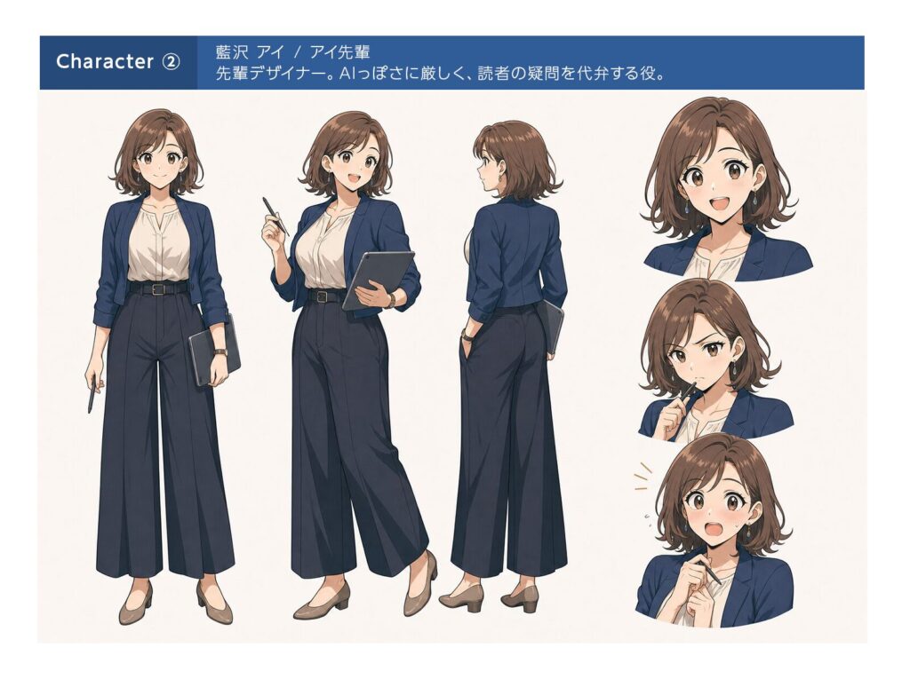 設定図：藍沢 アイ