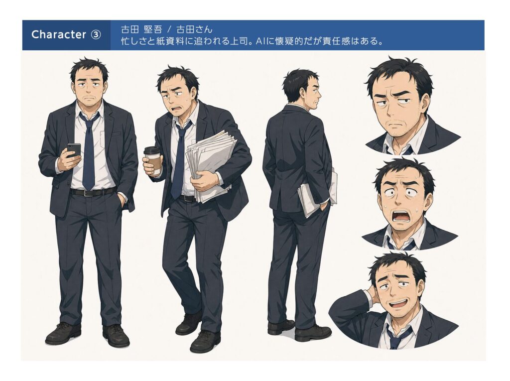 設定図：古田 堅吾