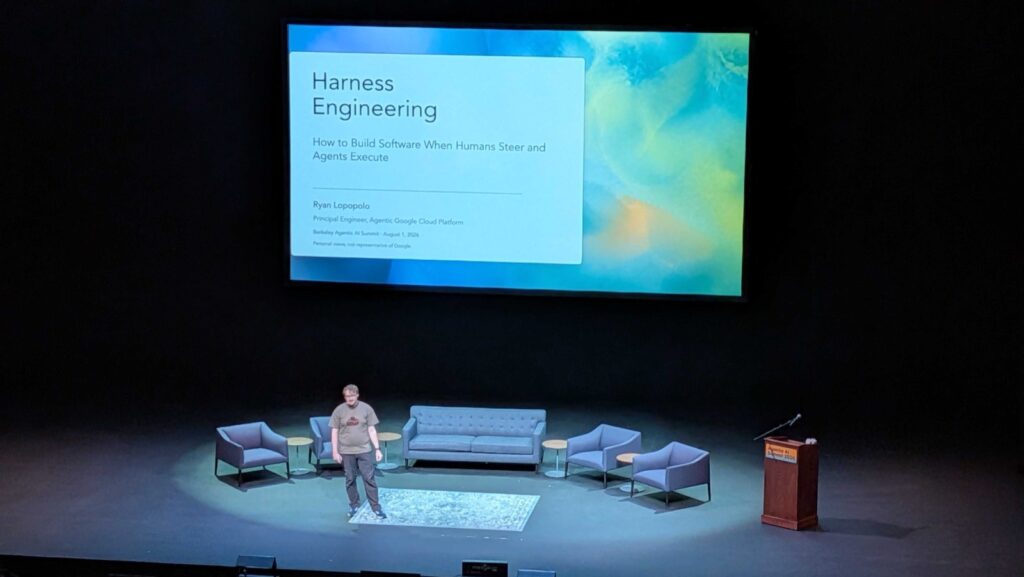 Ryan Lopopolo 氏による「Harness Engineering」の講演。今回の頻出テーマだった